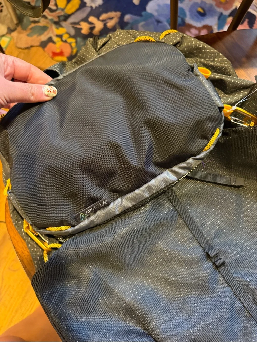 NWT The North Face Black & Gray Backpack and Lumbar Pack with Yellow Accents